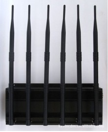 6路黑色手机屏蔽器 UHF/VHF信号阻断器 3G/4G无线干扰器