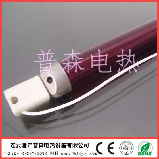 烘烤箱用石英加热管_双层红宝石石英加热管_红色石英套管