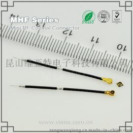 0.81 单头I-PEX（20448-001R-081）极细射频连接线（开窗口）