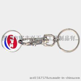 钥匙扣代币，锌合金代币钥匙扣 制作