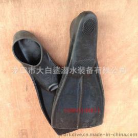 烟台地产纯橡胶脚蹼 专业潜水脚蹼 蛙鞋浮潜脚蹼套脚蛙掌蛙鞋长