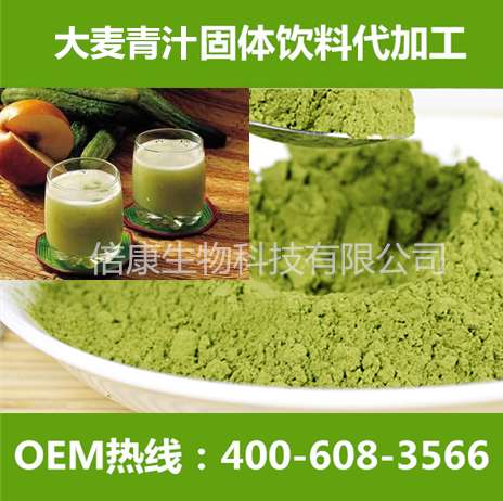 青汁固体饮料代加工，大麦叶青汁固体饮料代加工服务