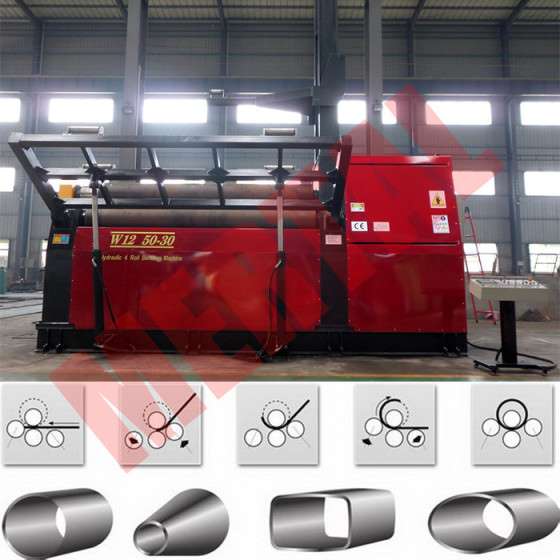 主打产品！南通宣均自动化MCLW12CNC-50X3500全自动四辊卷板机