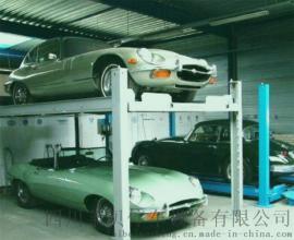 四柱式家用停车设备立体车库手动电动自动智能操作无避让机械车库