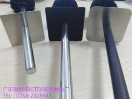 潮州鸿祥卫浴配件三式方块马桶刷垫，不锈钢方形砂面，不锈钢黑色方块，不锈钢圆角方块砂面