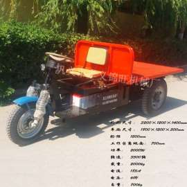 60V150AH电动平板车可载重2吨,行驶电瓶需注意