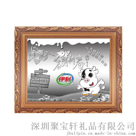 人物风景挂画纪念画 纯银画定制 金银礼品定制批发