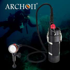 奥瞳/ARCHON DH160  5500流明150米防水 双头潜水摄影补光手电筒