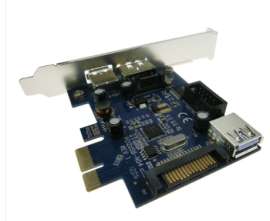 pcie转usb3.0 Power eSATA内置9针usb2.0 PCI Express转接卡