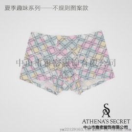 男士莫代尔趣味无痕平角裤