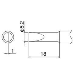 日本/HAKKO/白光/T18-S3 无铅烙铁头