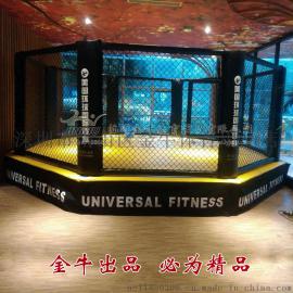 金牛拳击擂台拳击台比赛用MMA八角格斗笼厂家