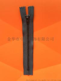 牛仔裤拉链/铜拉链/4#金属黑镍闭尾拉链+弹簧头/裤拉