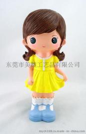 10106-亲亲女孩 夏门市 石膏彩绘白胚公仔娃娃批发