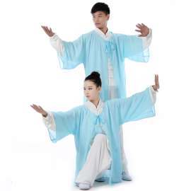 武极堂太极服披纱太极服装太极拳表演服披纱晨练单独罩纱男女款