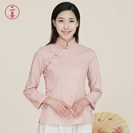 二喜茶服中式棉麻汉服网络茶服代理分销招商招募书