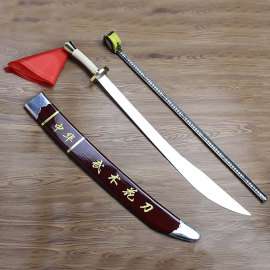 不锈钢武术表演刀太极刀练武刀练功刀花刀单刀武术刀软刀儿童成人
