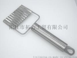 厂家直销不锈钢多功能切菜器 切丝器 水果刀 波浪刀