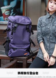 定制批发学生书包女双肩包男大容量定做生产旅行包背包韩版女登山包户外休闲电脑包