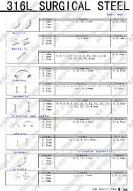 316L SURGICAL STEEL 不锈钢首饰