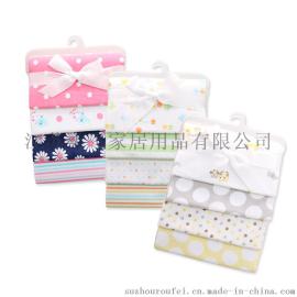 柔飞婴儿纯棉床单全棉包巾包单裹布76*76 4条装