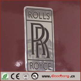 劳斯莱斯豪车展馆车标 不锈钢围边汽车logo 亚克力吸塑车标 厂家定制 做工精细