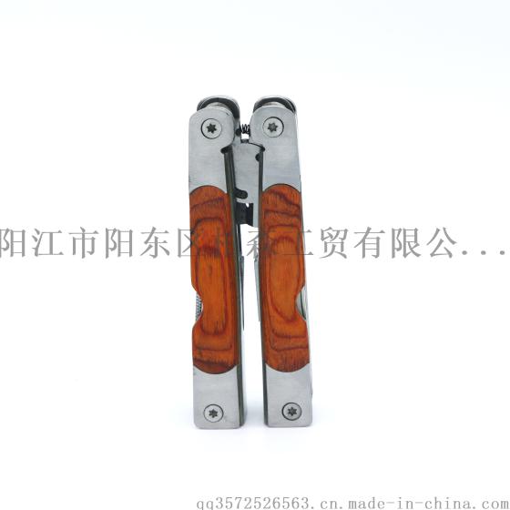 多功能木柄钳子户外组合多用刀工具钳折叠钳瑞士军刀瑞士科技套装