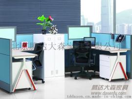 半封闭式L型屏风工位DS-WSK007
