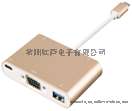 厂家直销 USB type-c to HDMI 转换器 支持PD充电，USB数据