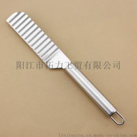 厂家直销不锈钢多功能切菜器 切丝器 水果刀 波浪刀