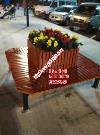 户外家具休闲阳台防腐木椅实木双人座椅靠背长椅铁艺公园椅