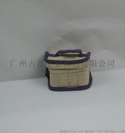 精油护肤品赠品 8安帆布精品包 撞色精油包