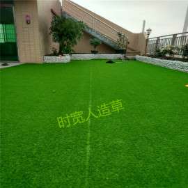 景观装饰人造淡绿色草坪，庭院楼顶人工草坪，2公分草丝塑料草坪