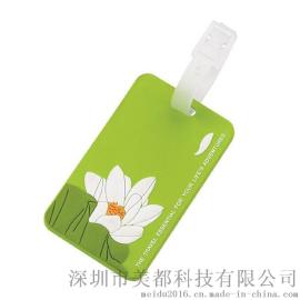 厂家供应pvc行李牌出差旅游牌广告行李牌软胶行李牌