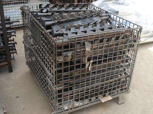 快递物流折叠式移动仓储笼 金属仓库货物仓储笼 不锈钢周转箱厂家