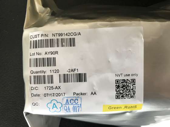 nt99142图像传感器 联咏主控 品牌专卖