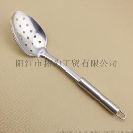 厂家直销创意款跑江湖日用产品不锈钢厨房火锅漏勺 油格 勺子