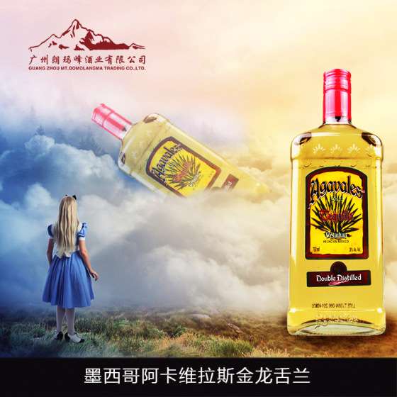墨西哥 特基拉TEQUILA 阿卡维拉斯金龙舌兰酒 750ml V-0070004