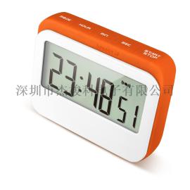 计时器硅胶大屏显不倒计时时钟带闹钟功能