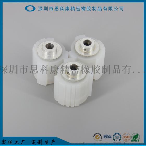 工厂定制生产精密橡胶制品金属包胶件发卡机搓动轮