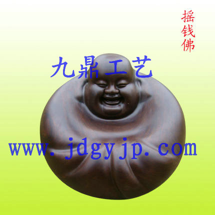 摇钱佛木雕弥勒佛