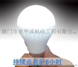 厂家直销行业领先可充电 5WE27灯头 通道走廊应急LED球泡灯