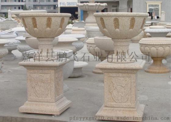 厂家直销石雕花盆  批发风景区 石雕花盆 价格低