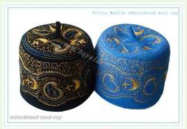 非洲穆斯林绣花羊毛帽 Africa Muslim embroidered wool cap