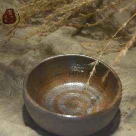 长沙铜官窑天然古朴粗陶纯手工功夫茶杯茶碗 正品