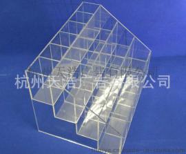 杭州亚克力厂家定做文具店笔架 多层阶梯式问卷展示架