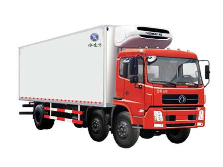 东风天锦冷藏车，冰凌方冷藏厢，东风210马力冷藏车保温车，8.6米冷藏车