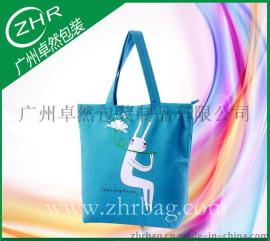 【卓然包装】低价定做动漫环保袋 优质蓝色全棉帆布袋 丝印棉布袋
