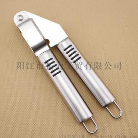 厂家直销不锈钢手动挤压蒜器 蒜泥器 厨房小工具