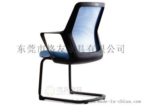 四脚带轮高背布面会议洽谈椅厂家批发